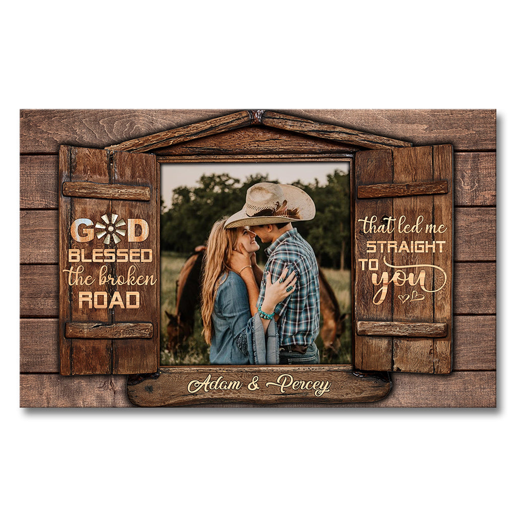 Home Is Wherever I'm With You - Personalized Couple Canvas And Poster