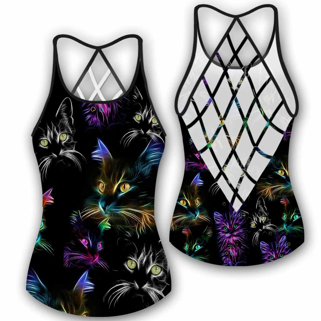 Katzenmama-Kreuz-Tanktop