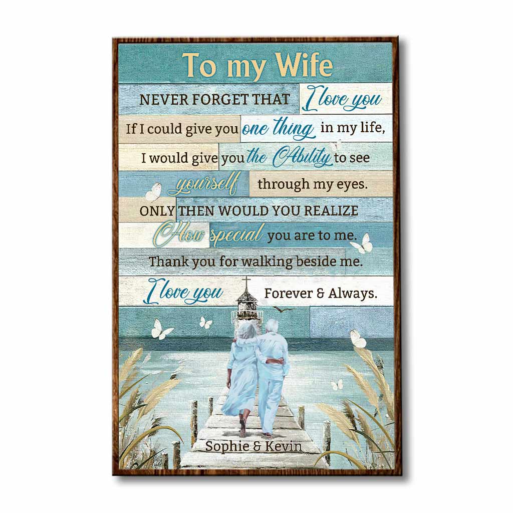 Ich liebe dich für immer und ewig – Personalisiertes Poster für Paare