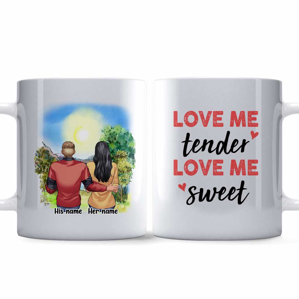 You Make Me A Better Person - Personalized Couple Mug