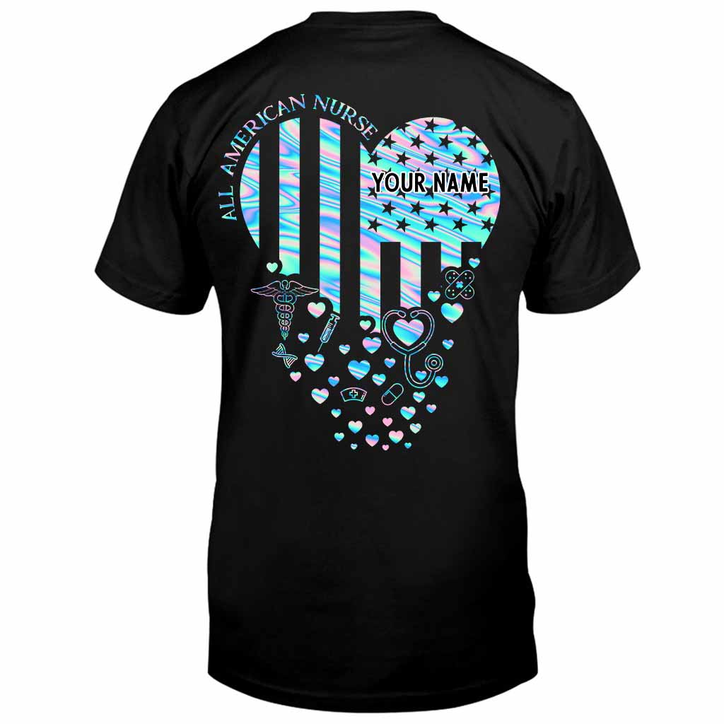 Stolze Krankenschwester – Personalisiertes T-Shirt und Hoodie zum Unabhängigkeitstag