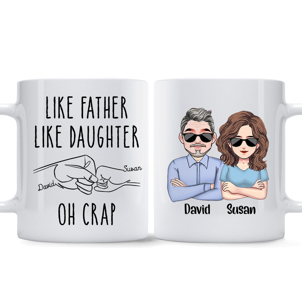 Wie der Vater, so die Tochter – Personalisierte Vatertasse