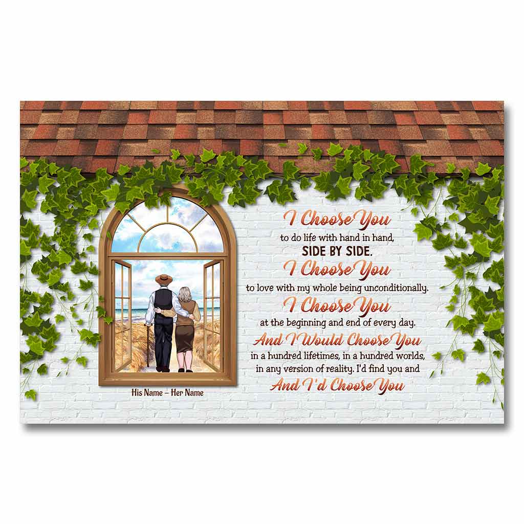 Wenn wir am Ende ankommen – Personalisiertes Poster für Paare