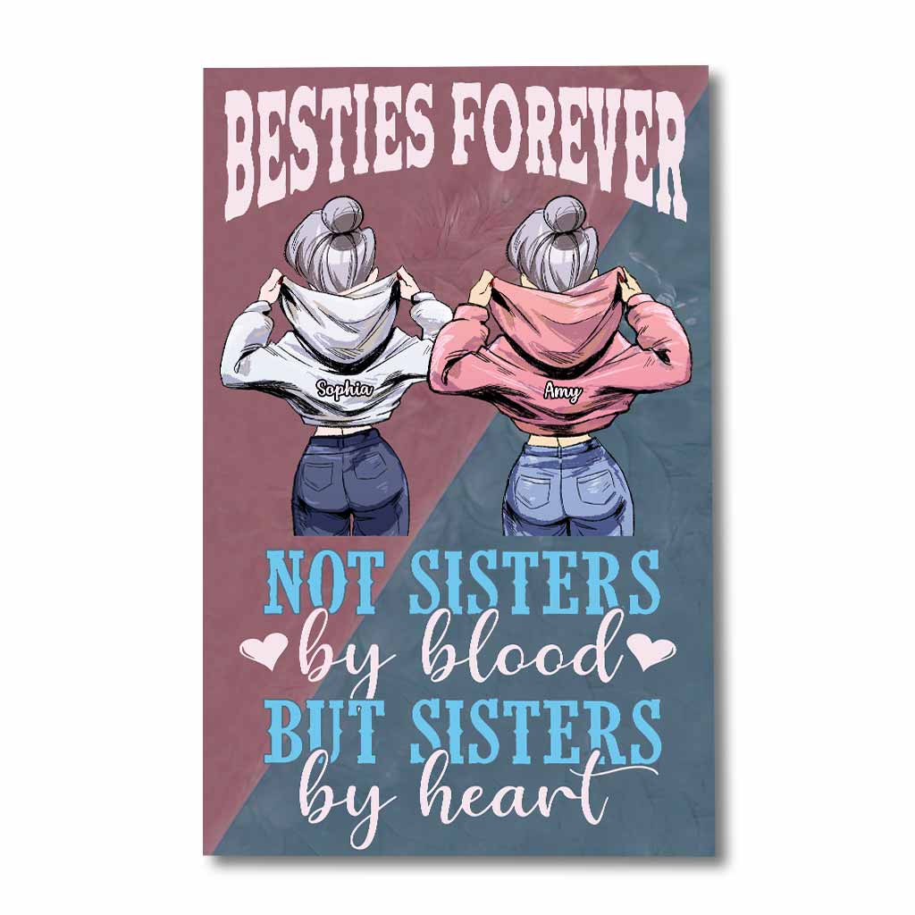 Nicht blutsverwandt, aber im Herzen Schwestern – Personalisiertes Bestie-Poster