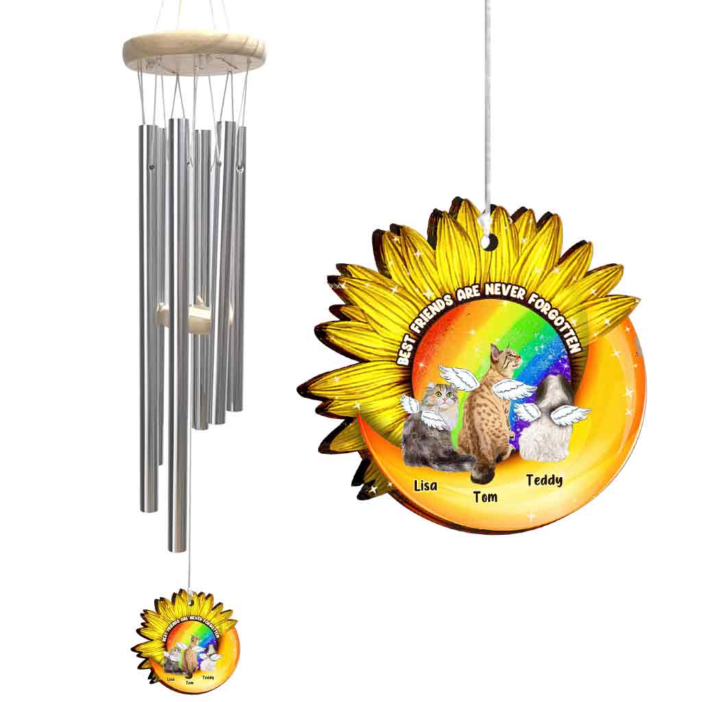 Best Friends Are Never Forgotten - Personalized Dog Wind Chime