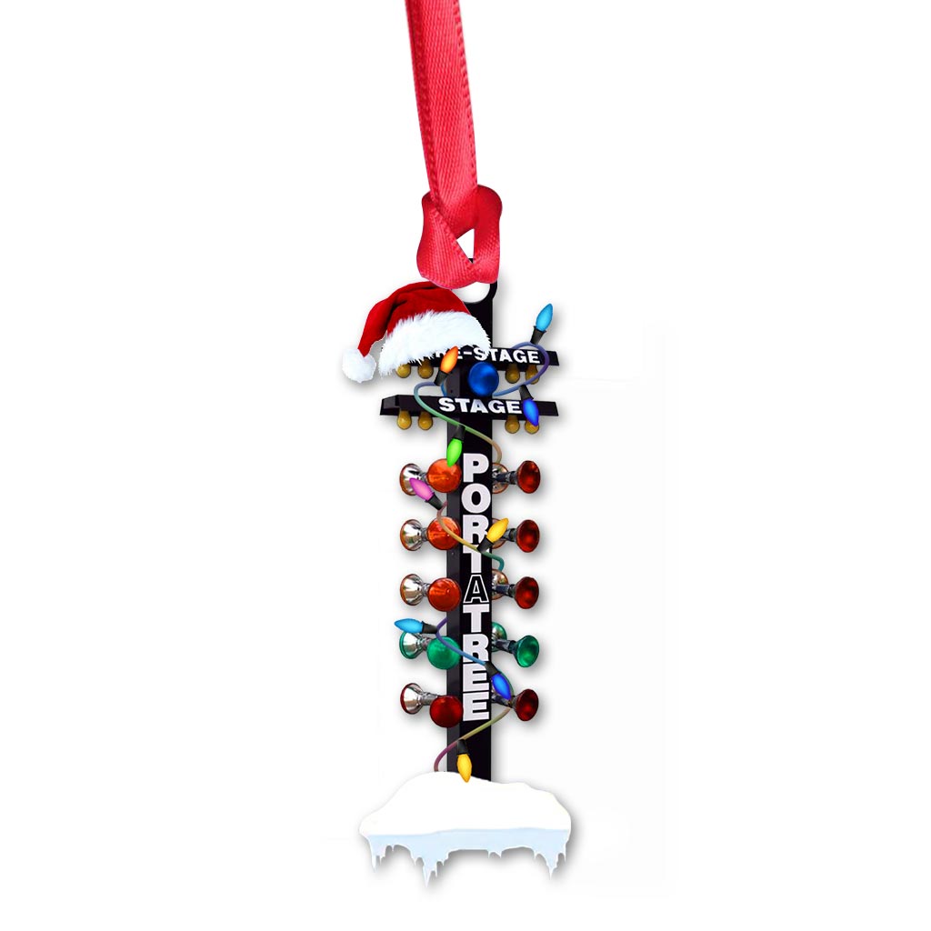 Mein Weihnachtsbaum - Rennsport-Ornament (beidseitig bedruckt)