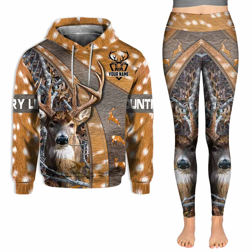 Country Life – Personalisierter Jagd-Hoodie und Leggings mit 3D-Musterdruck