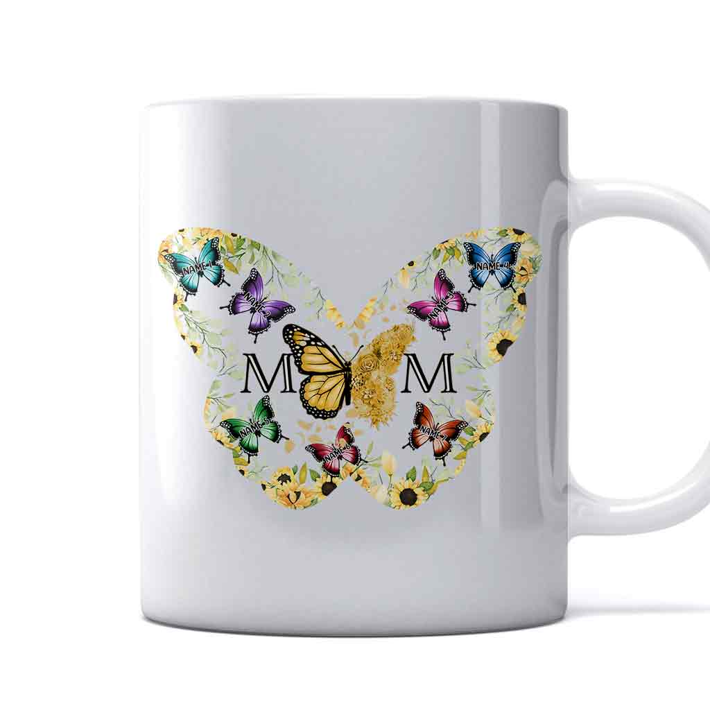 Mama Schmetterling - Personalisierte Muttertasse