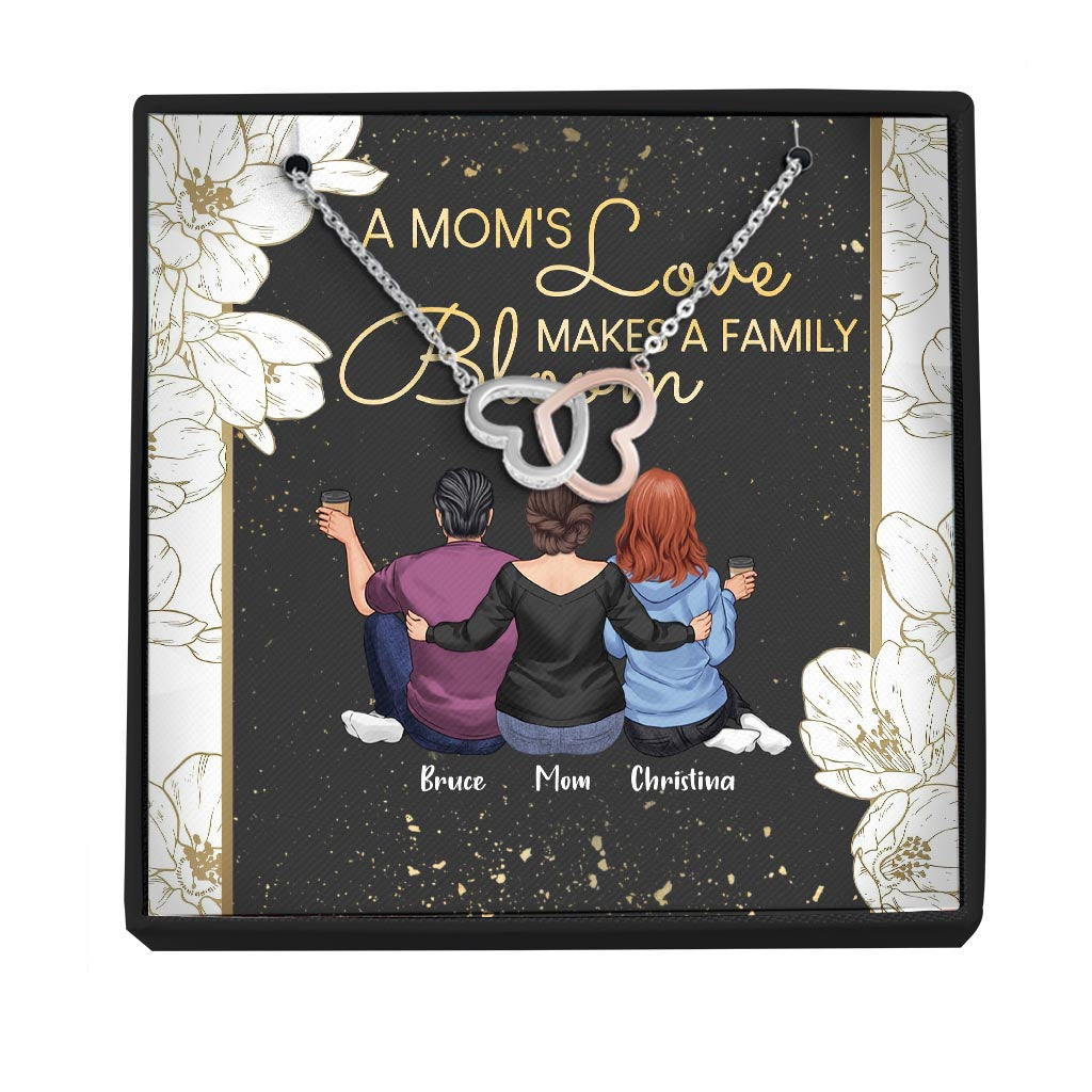 A Mom's Love Makes A Family Bloom - Personalized Mother's Day Mother Necklace