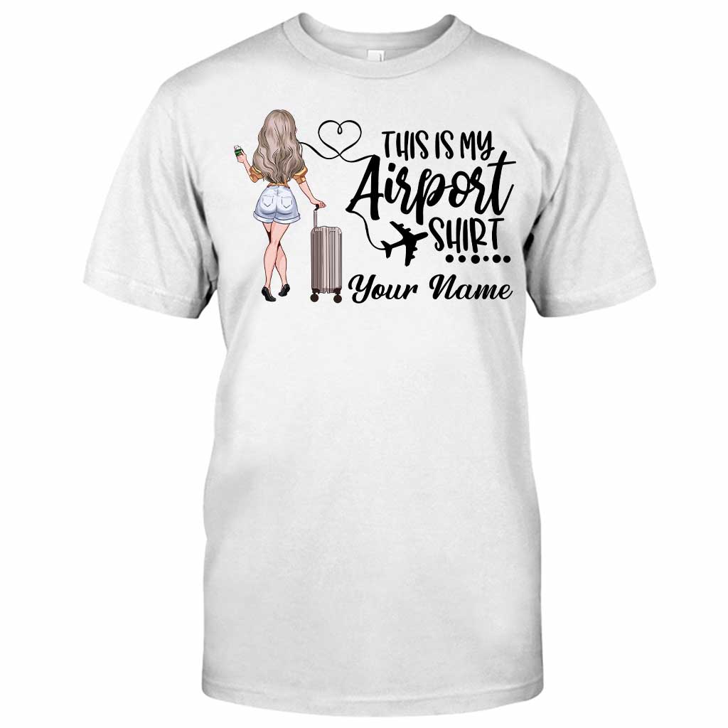 Das ist mein Flughafen-Shirt – personalisiertes Reise-T-Shirt und Hoodie