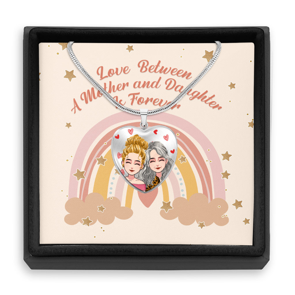 Liebe ist für immer – Personalisierte Muttertags-Herzanhänger-Halskette