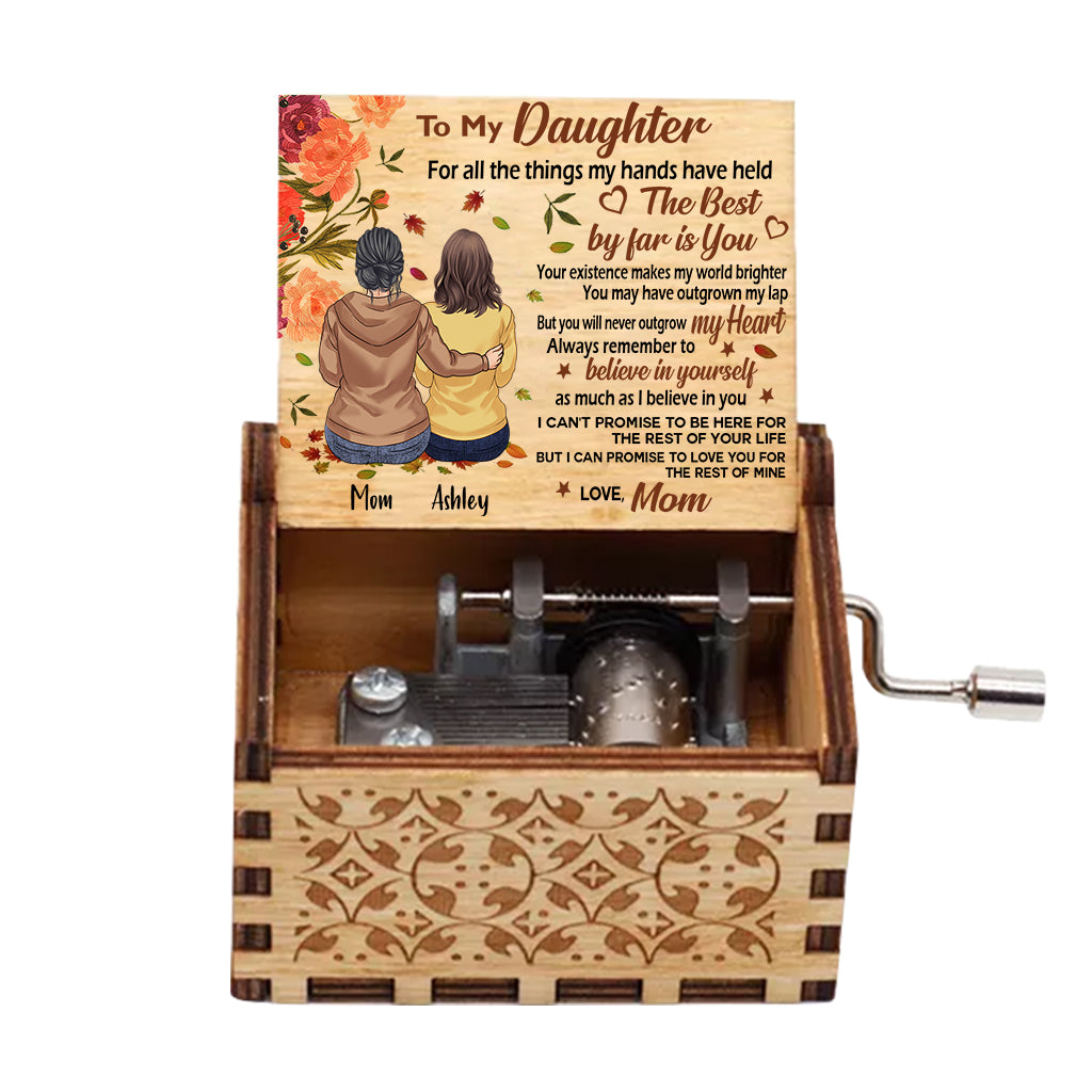 Love You The Rest Of Mine - Personalized Mother's day Mother Hand Crank Music Box