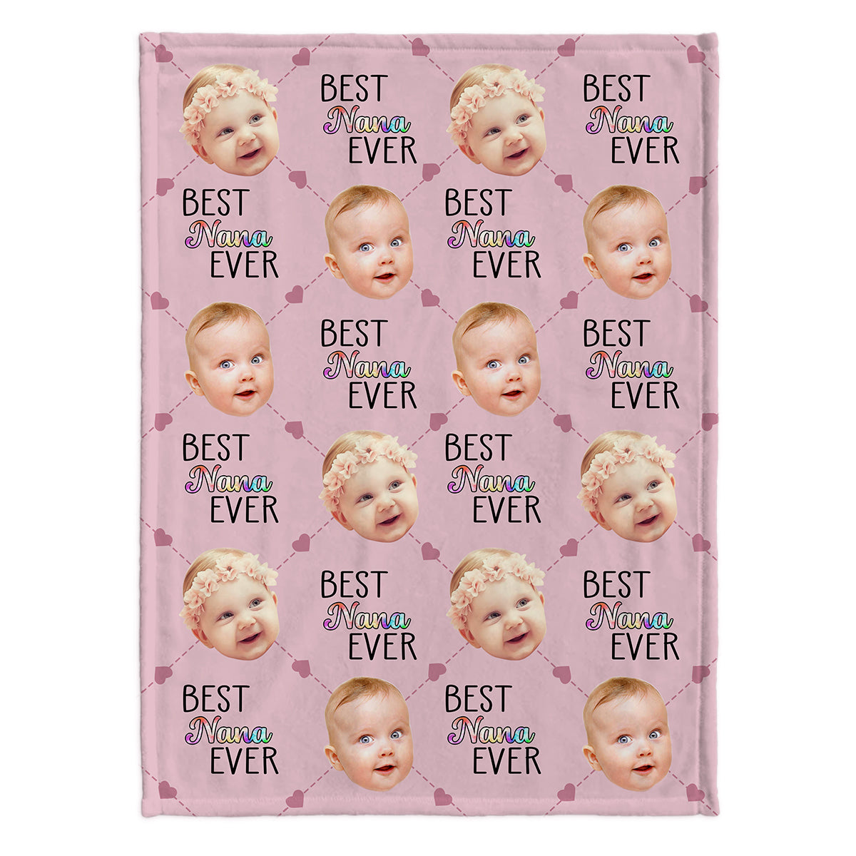 Die beste Oma und Mama der Welt – Geschenk für Oma, Mama, Großmutter – Personalisierte Decke