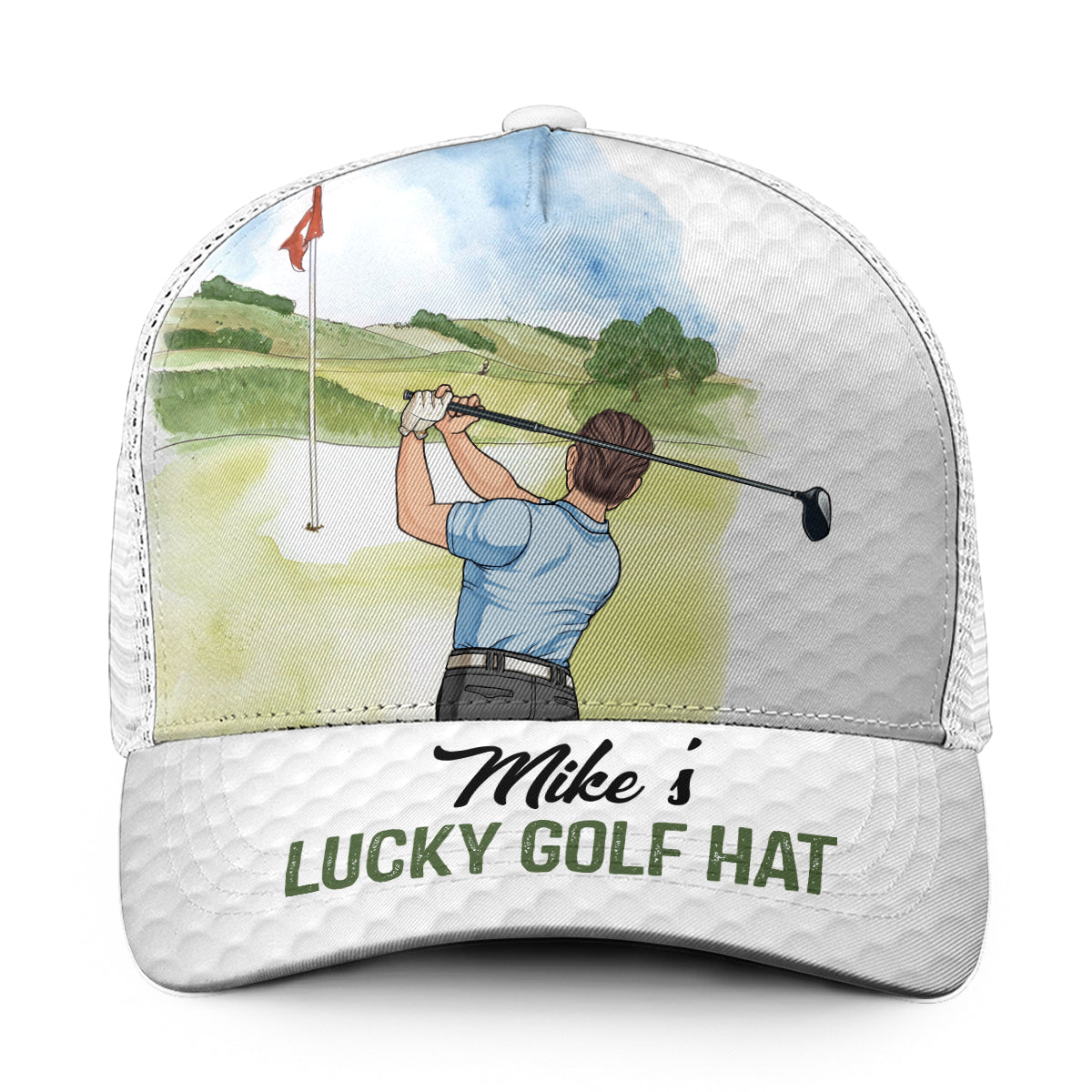 My Lucky Golf Cap - Personalized Golf Trucker Hat