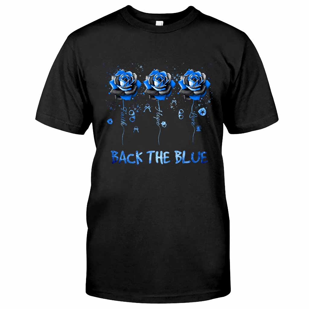 Blue Roses – Polizeibeamten-T-Shirt und Hoodie 062021