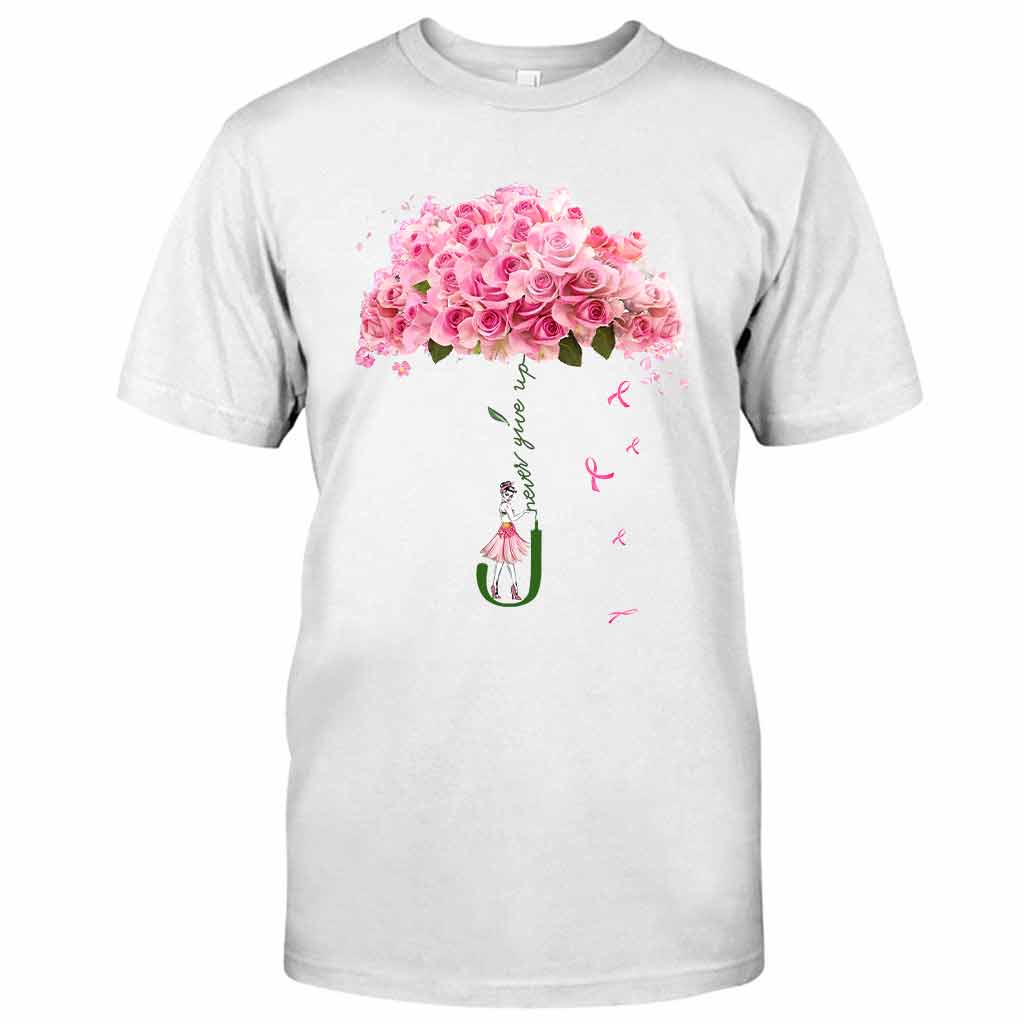 Niemals aufgeben – T-Shirt und Hoodie zur Sensibilisierung für Brustkrebs 072021