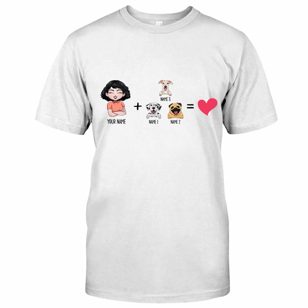 Ich mit den Hunden – Personalisiertes Hunde-T-Shirt und Hoodie