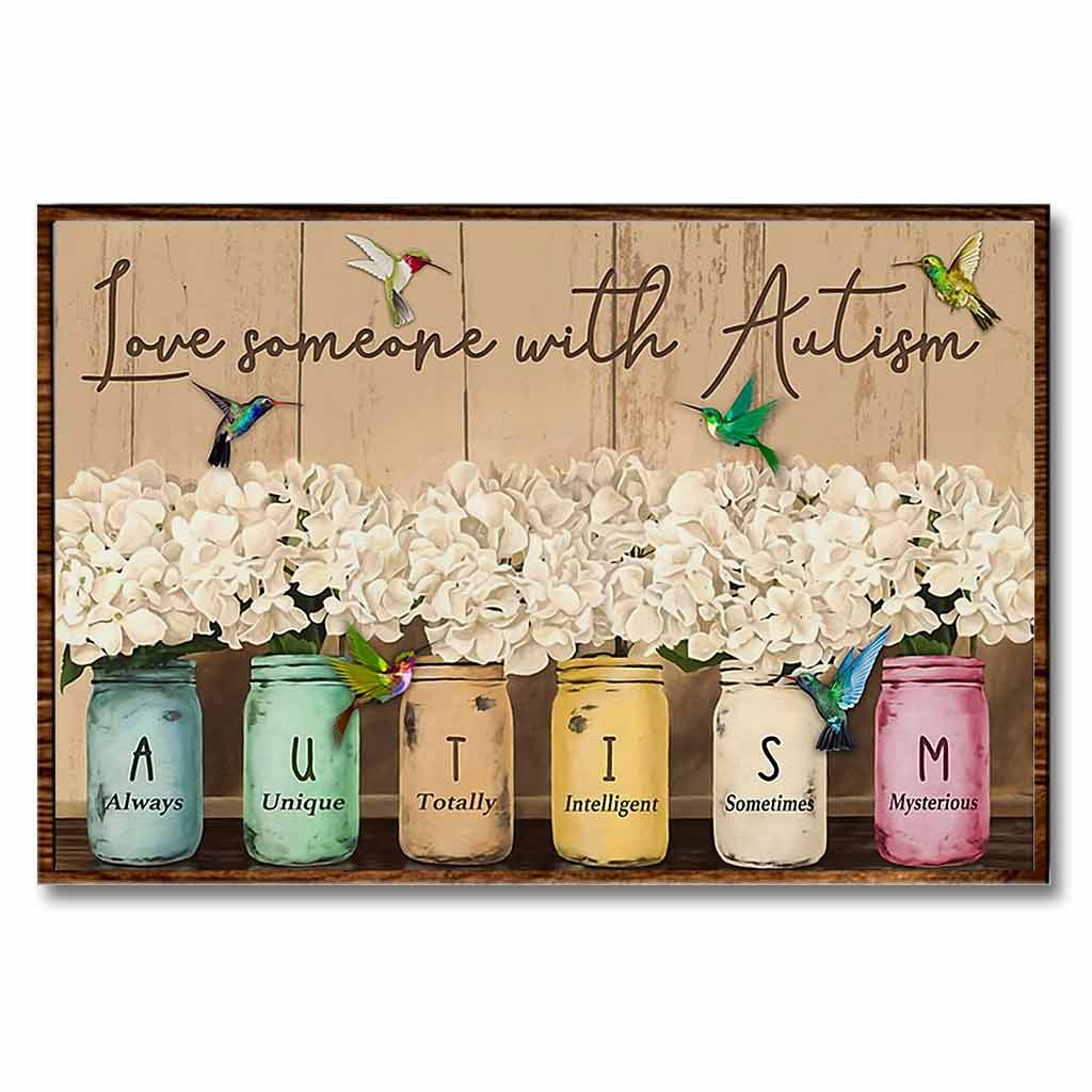 Jemanden mit Autismus lieben – Poster zur Sensibilisierung für Autismus 062021
