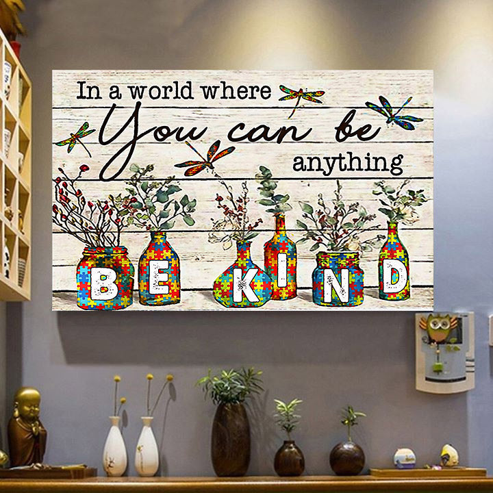 Sei freundlich – Leinwand und Poster zur Sensibilisierung für Autismus 0523