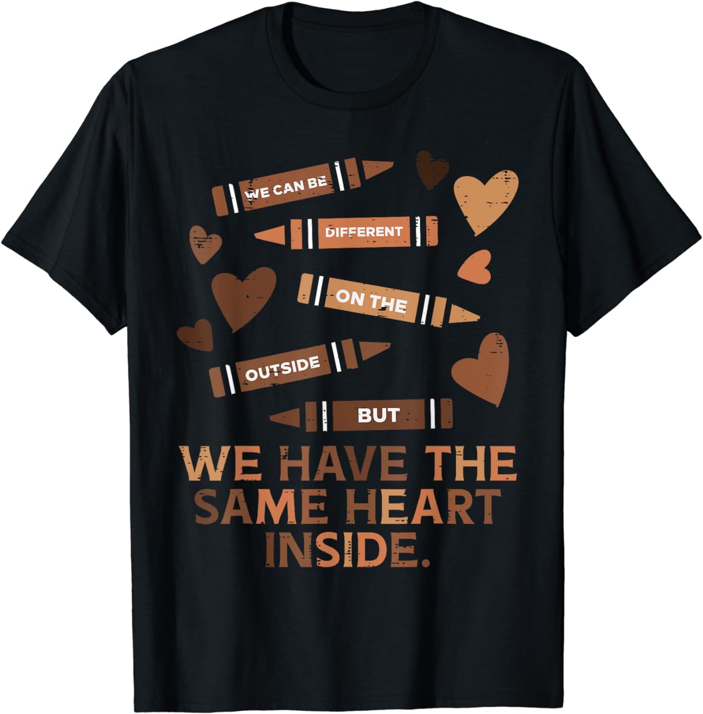 We Have The Same Heart Inside African American T-shirt & Hoodie 0224
