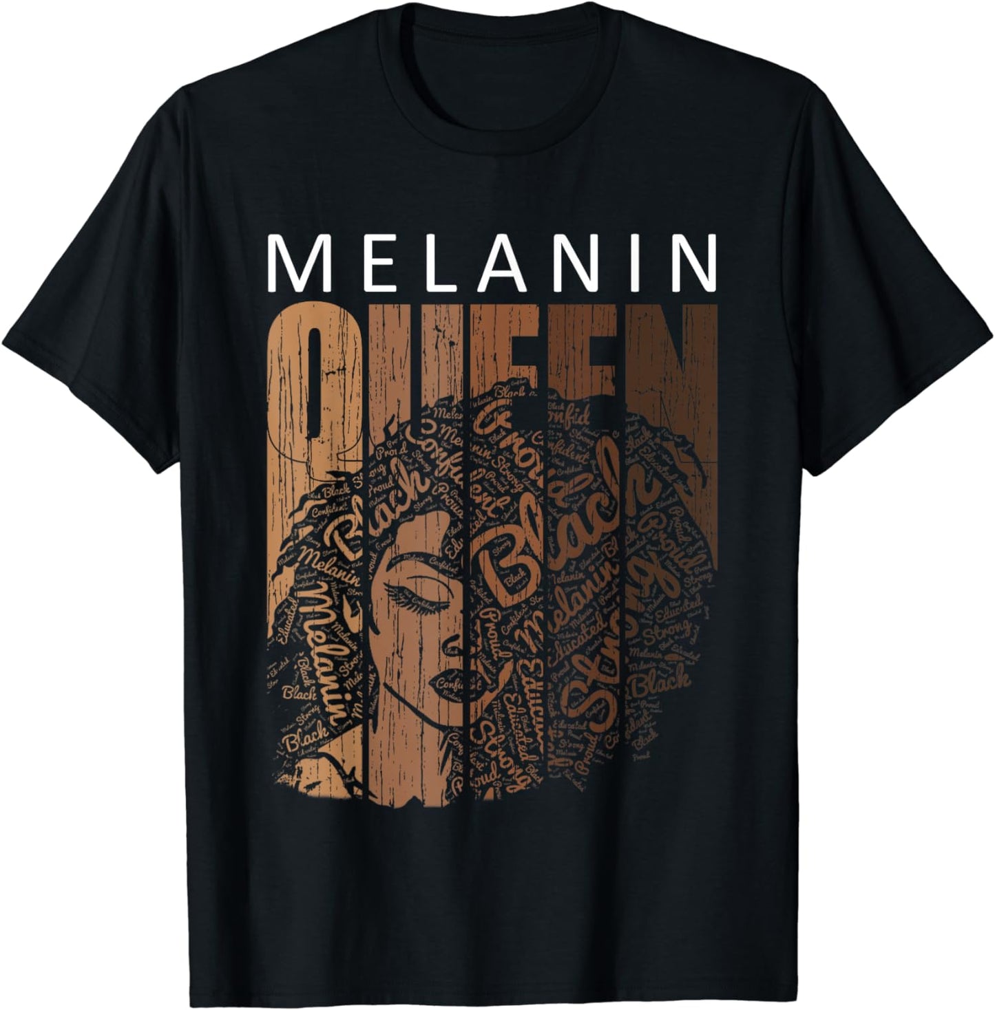Melanin Queen T-Shirt & Hoodie für Afroamerikanerinnen 0224
