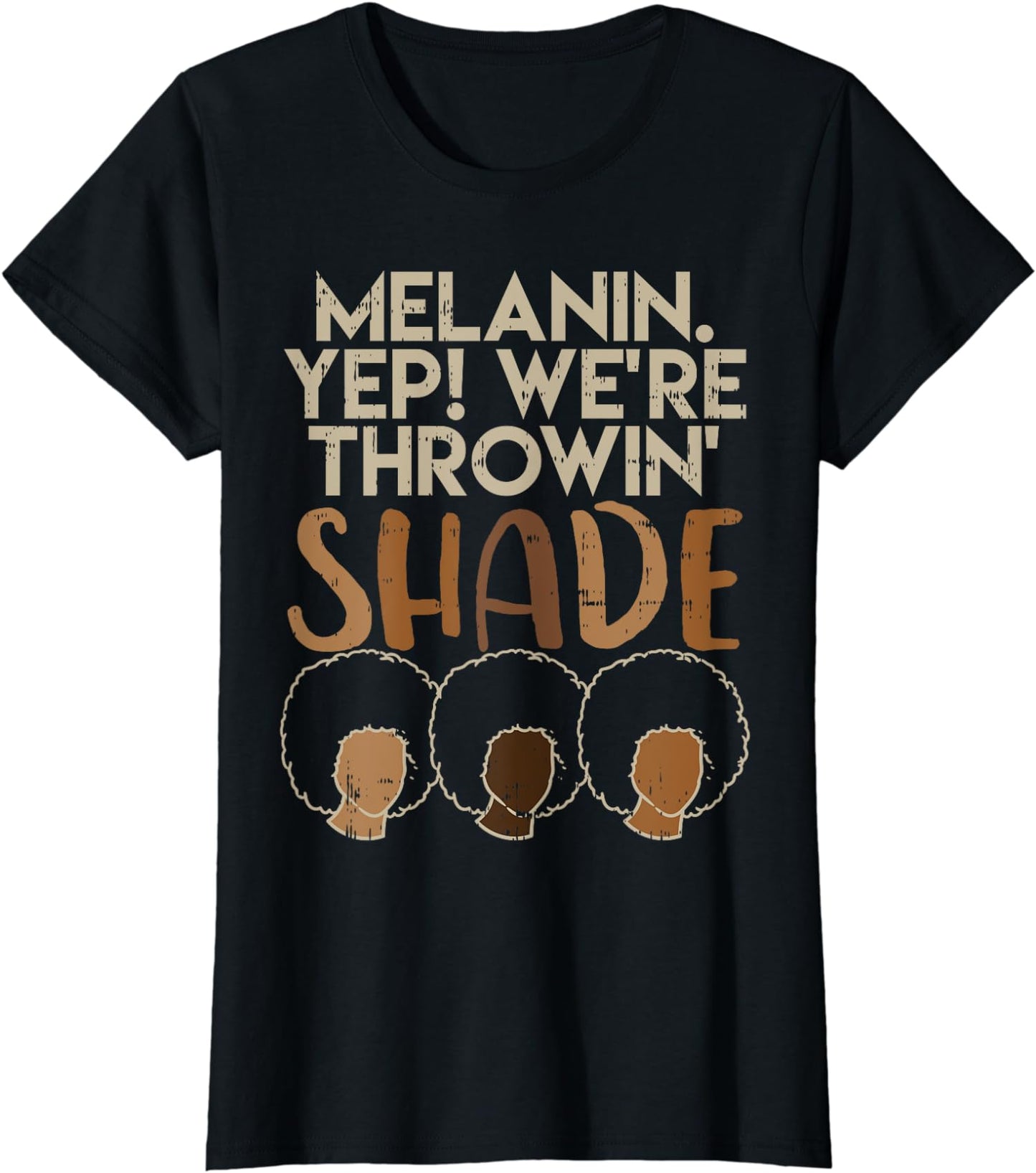 Melanin – Wir werfen Schatten auf – T-Shirt & Hoodie für Afroamerikaner 0224