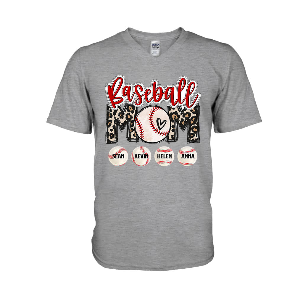 Baseball-Mama – Personalisiertes Baseball-T-Shirt und Hoodie