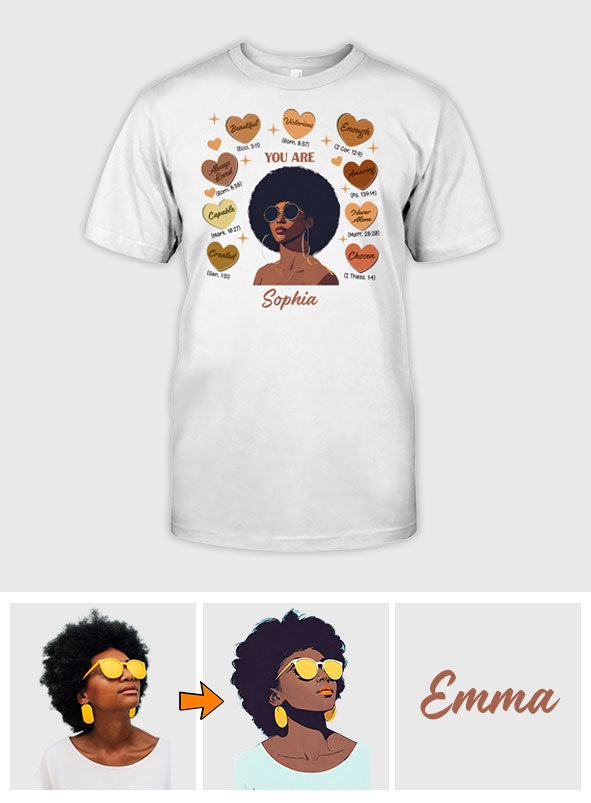 Gott sagte, du seist es – Personalisiertes T-Shirt und Hoodie für Afroamerikaner