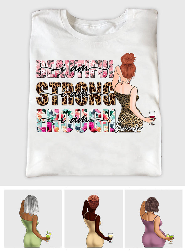 Positive Affirmationen zur Selbstliebe – Personalisiertes T-Shirt und Hoodie