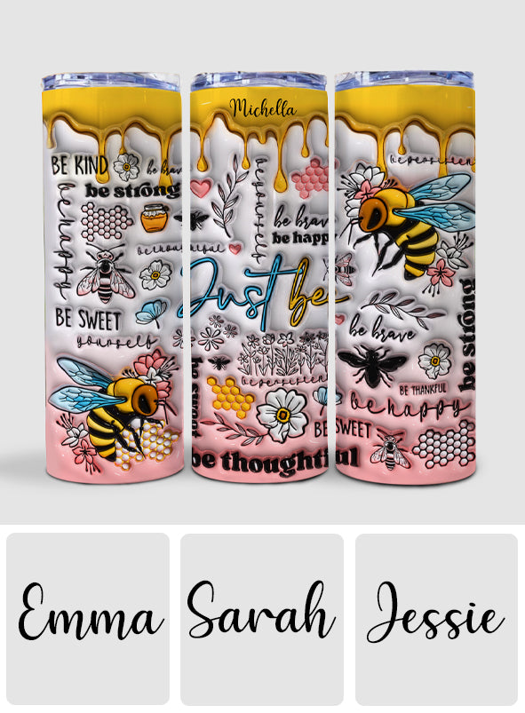 Positive Affirmation Bee – Personalisierter schlanker Becher