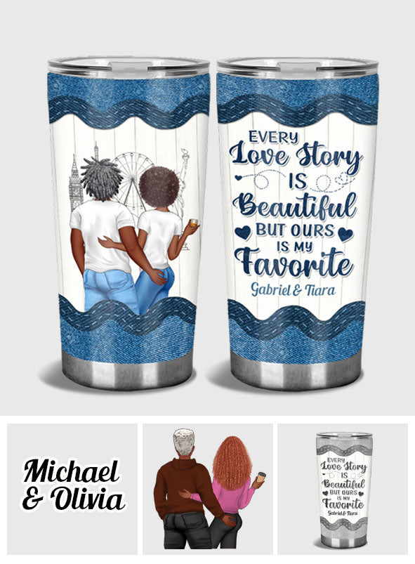 Ours Is My Favorite - Personalized African American Tumbler