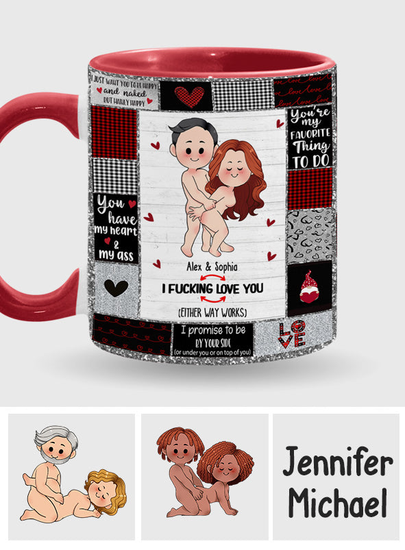 Ich liebe dich – Personalisierte Tasse für Paare