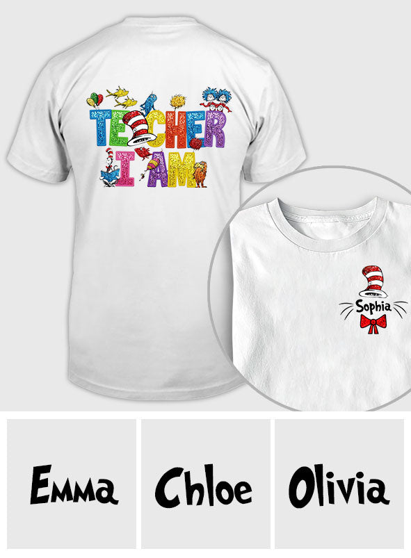 Ich bin Lehrer – Personalisiertes Dr. Seuss T-Shirt und Hoodie
