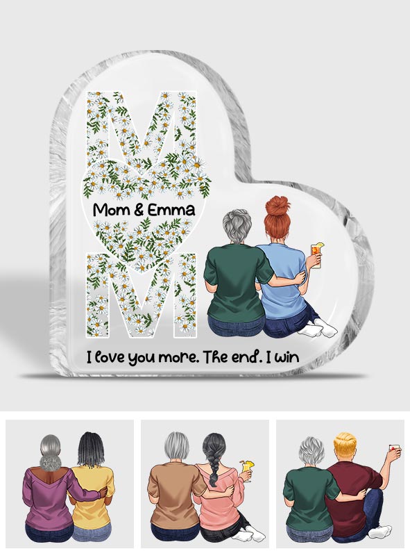 Mother Floral Custom Message - Personalized Mother Custom Shaped Acrylic Plaque