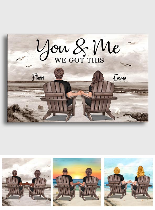 Strandlandschaft für Paare – Personalisierte Leinwand und Poster für Paare