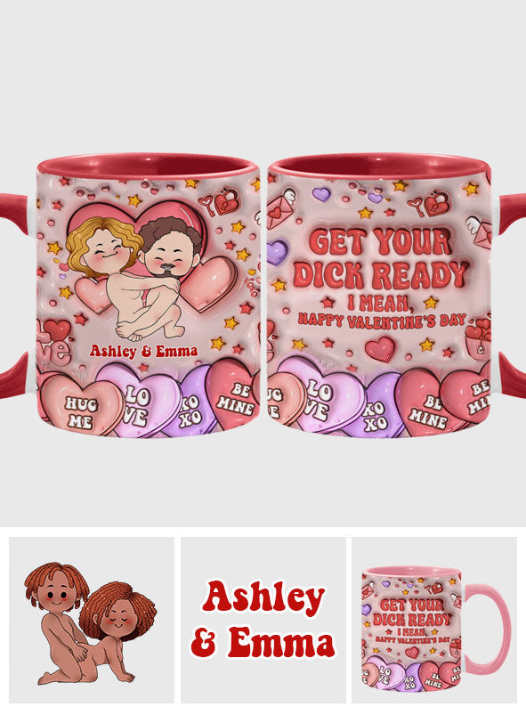 Macht euch bereit – Personalisierte Tasse für Paare
