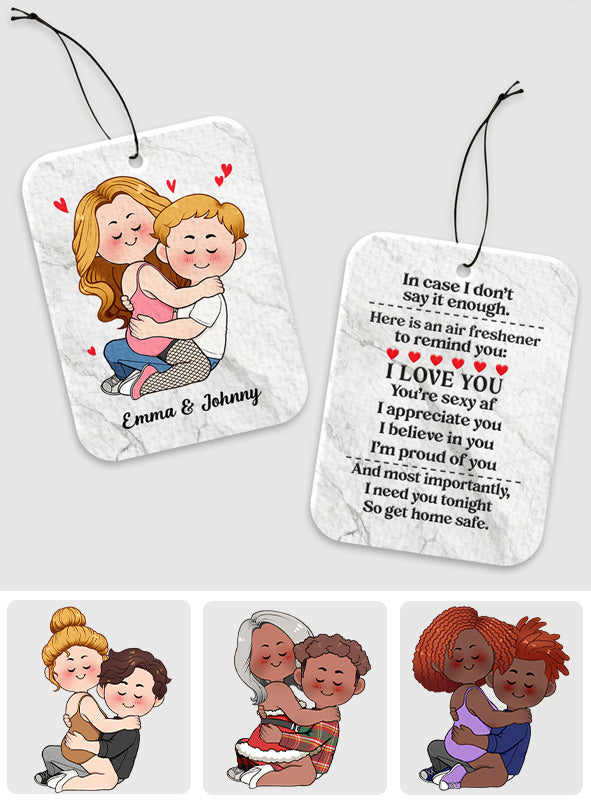 Ich brauche dich heute Abend, also komm gut nach Hause – Personalisierter rechteckiger Lufterfrischer für Paare