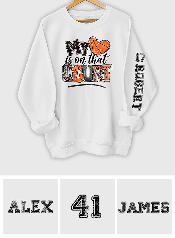 Mein Herz schlägt für diesen Basketballplatz – Personalisiertes Basketball-Shirt