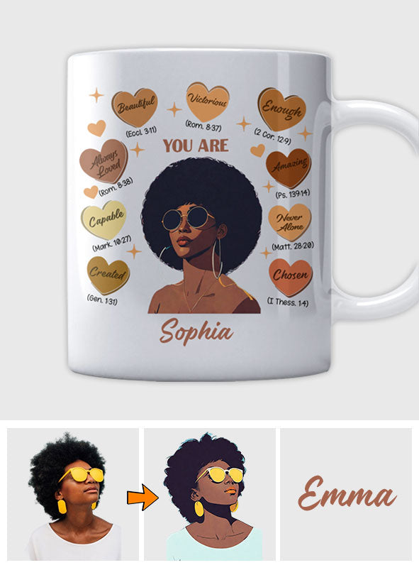 Gott sagte, du seist es – Personalisierte Tasse für Afroamerikaner