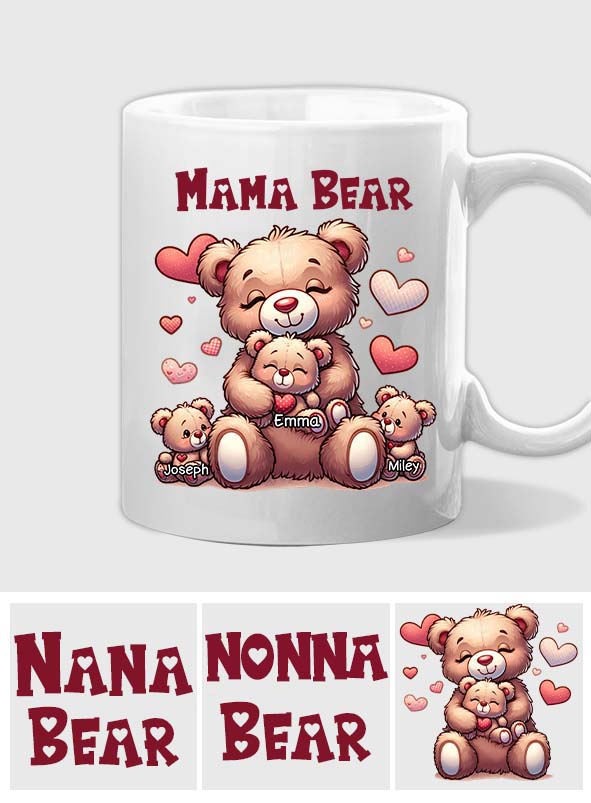 Mama Bär - Personalisierte Muttertasse