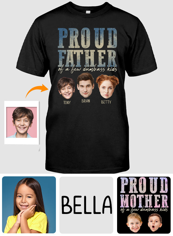 Stolzer Vater und Mutter einiger Dummköpfe – Personalisiertes Vater-T-Shirt und Hoodie