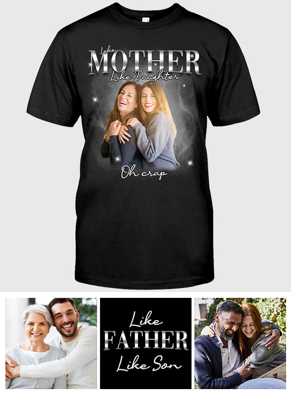 Wie die Mutter, so der Vater, so der Sohn, so die Tochter – Personalisiertes Mutter-T-Shirt und Hoodie
