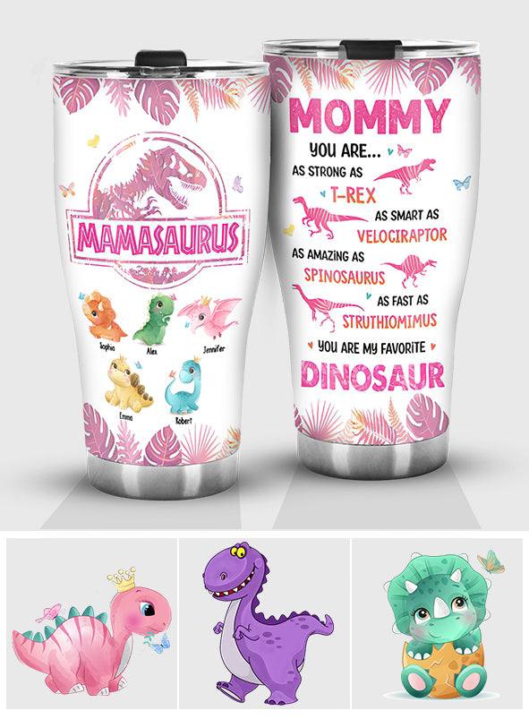 Mamasaurus Du bist mein Lieblingsdinosaurier - Personalisierter Mutter-Trinkbecher