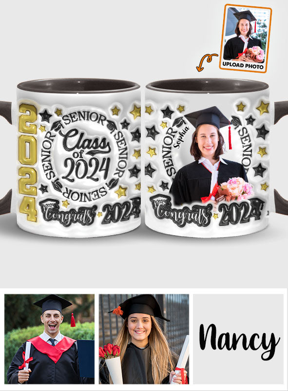 Abschlussjahrgang 2024 – Personalisierte Tasse mit Abschlussakzent