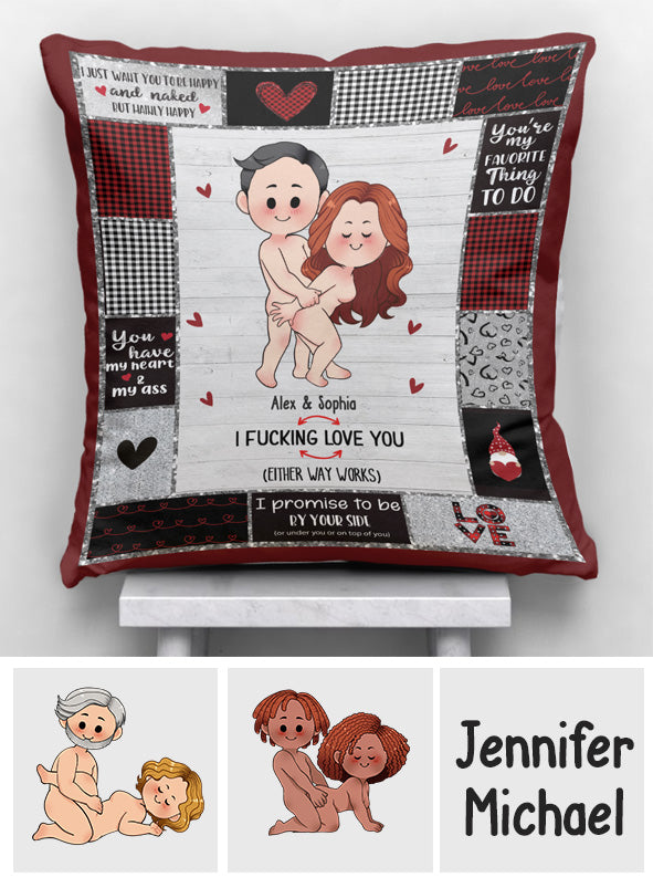 Ich liebe dich – Personalisiertes Pärchenkissen