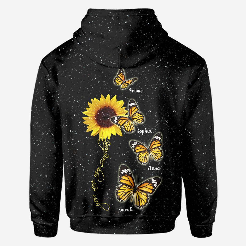 Du bist mein Sonnenschein – Geschenk für Mama, Oma – Personalisiertes T-Shirt
