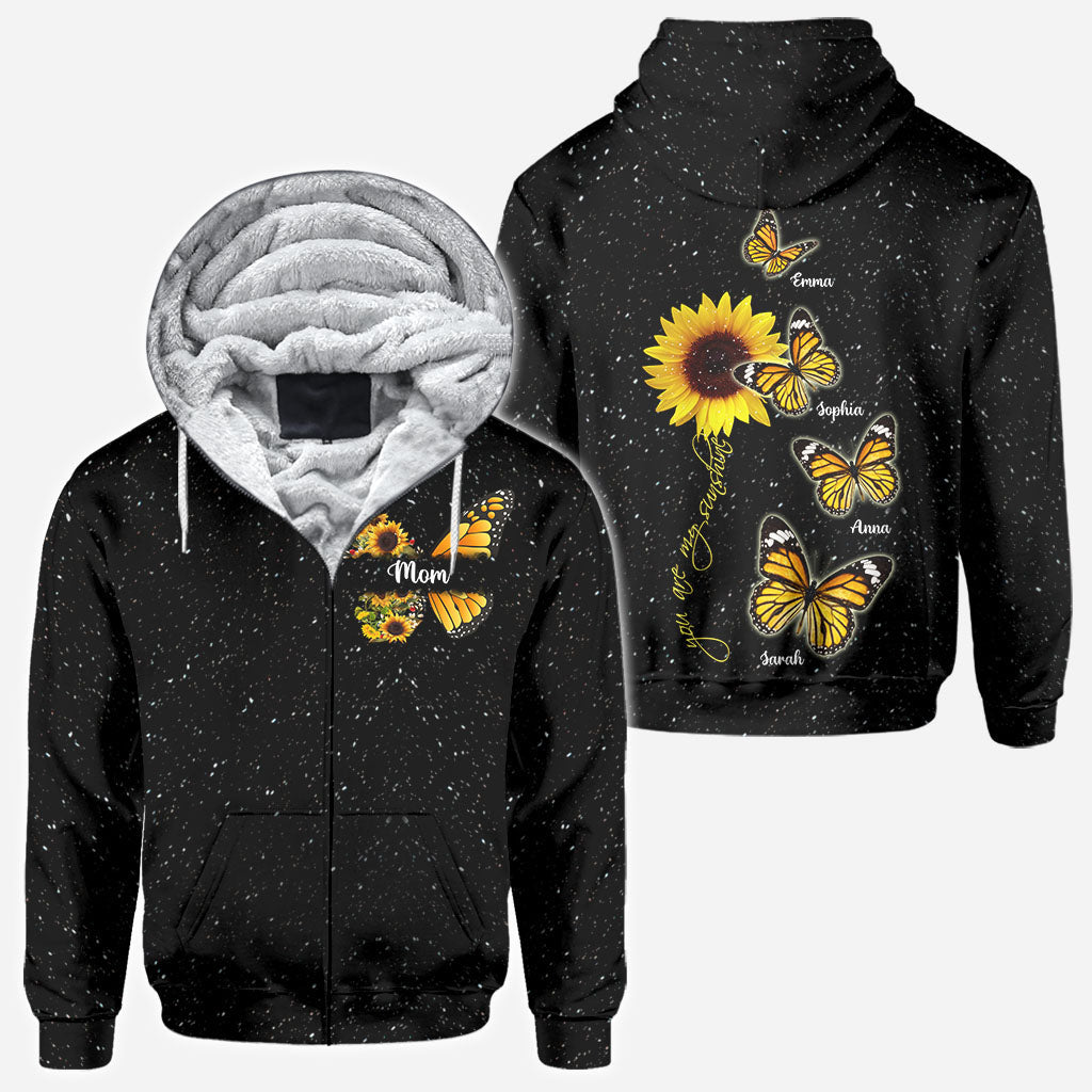 Du bist mein Sonnenschein – Geschenk für Mama, Oma – Personalisiertes T-Shirt
