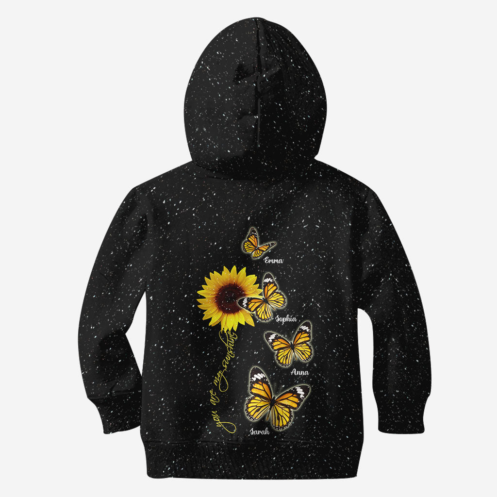 Du bist mein Sonnenschein – Geschenk für Mama, Oma – Personalisiertes T-Shirt