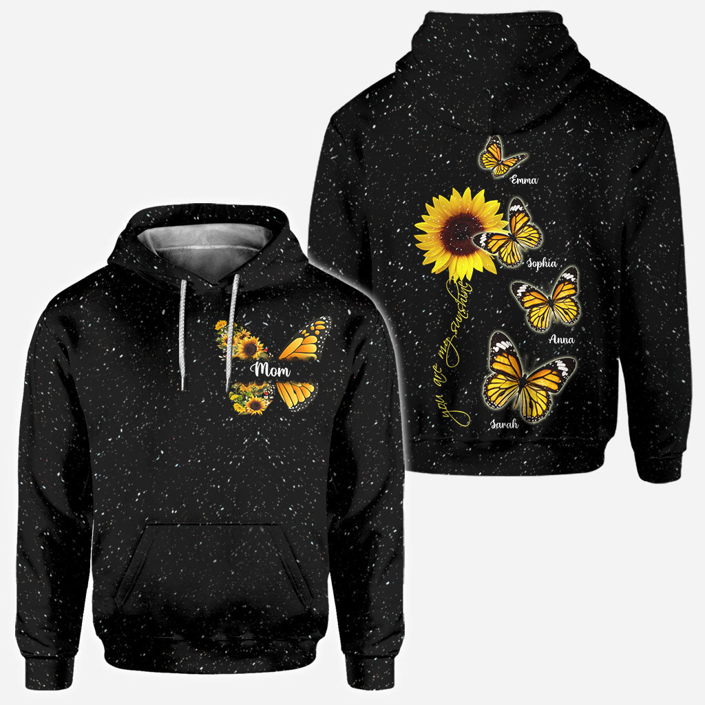 Du bist mein Sonnenschein – Geschenk für Mama, Oma – Personalisiertes T-Shirt