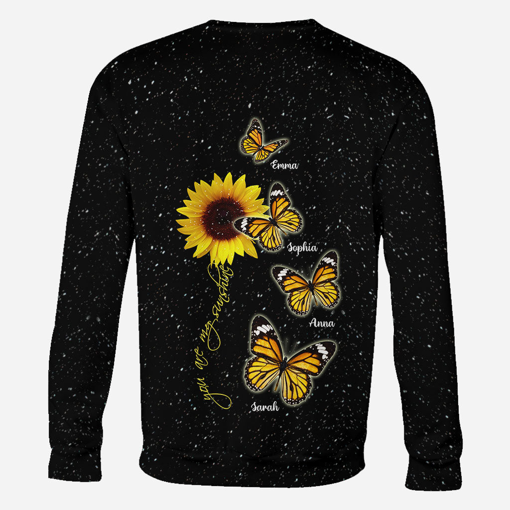 Du bist mein Sonnenschein – Geschenk für Mama, Oma – Personalisiertes T-Shirt